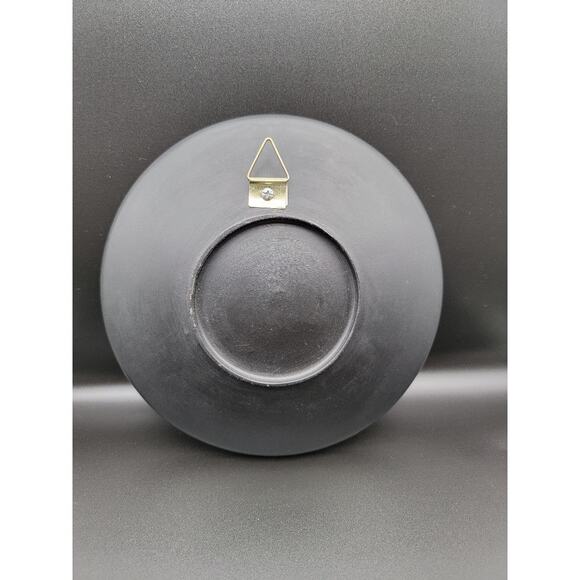 Vietnamese Lacquerware Plate Wall Art Hanging Colorful 8" Orange Green - Picture 4 of 6